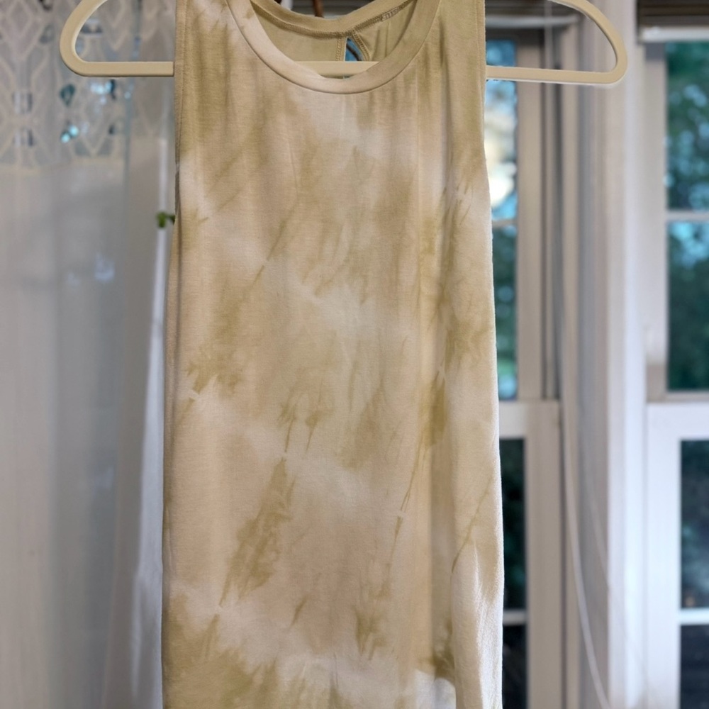 Kyodan Tie-Dye Split Back Tank Top with Knot – Size S